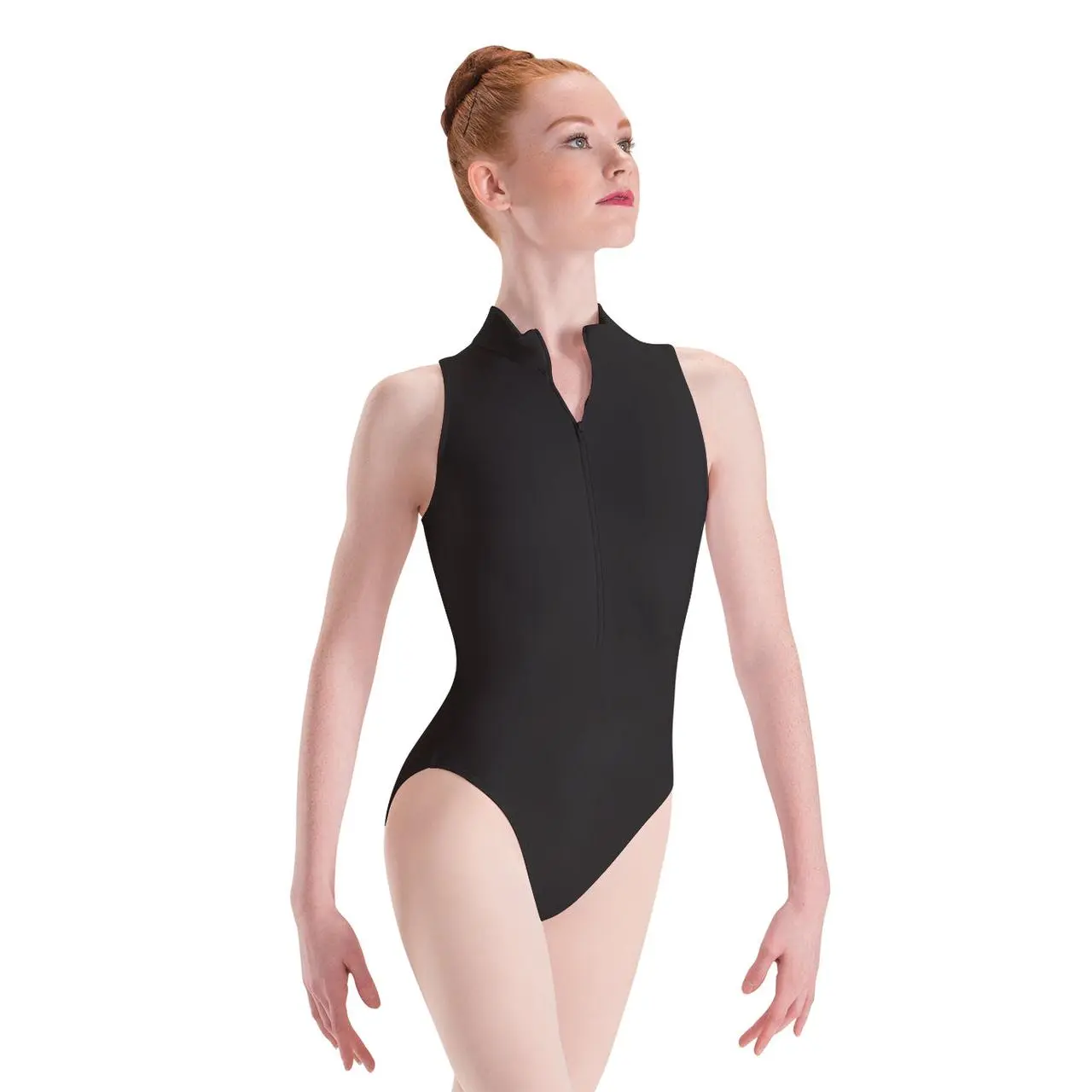 Motionwear - 2206/2776 - Zip-Front Mock-T High-Cut Leotard