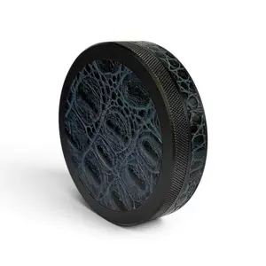 Black on Midnight Blue Embossed Croc Ruk Can Slim | Premium EDC Storage Solution | 100% Genuine Leather on Top and Band | Airtight Seal for Freshness | Anodized Aluminum Tin Can