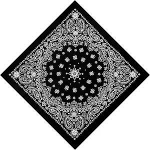 Unisex Bandanas Single Pack Super Soft Cotton 22 inch Cowboy Large Handkerchief with Nice Package