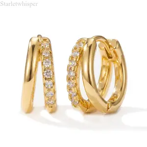 14K Gold Plated Huggie Hoop Earrings for Women, Trendy Gold Fashion Jewelry, Perfect Thanksgiving & Holiday Gift for Her