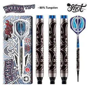 Shot Warrior Tipu Soft Tip Dart Set-80% Tungsten-18gm