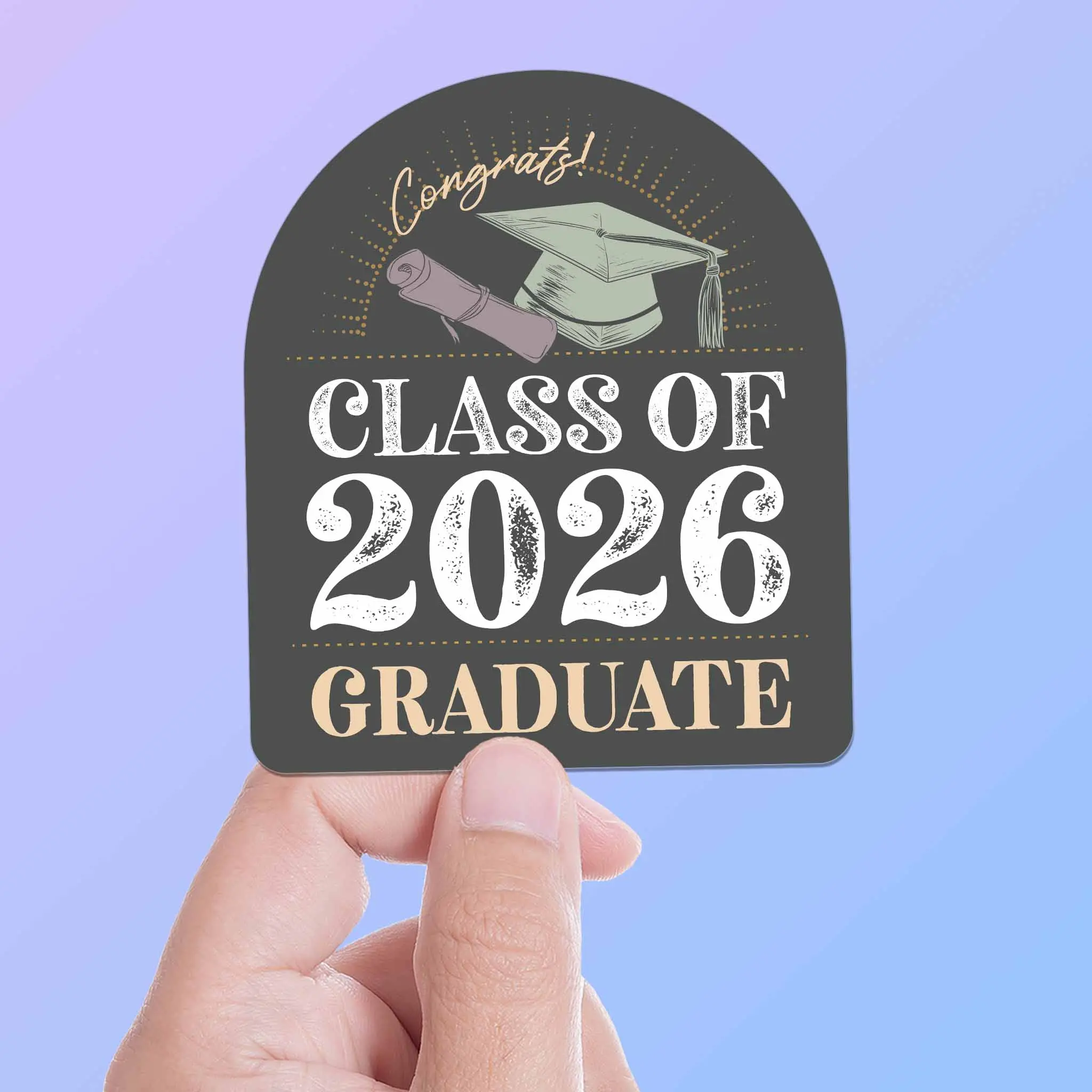 Class of 2026 Graduation Sticker - High School & College Grad Decals