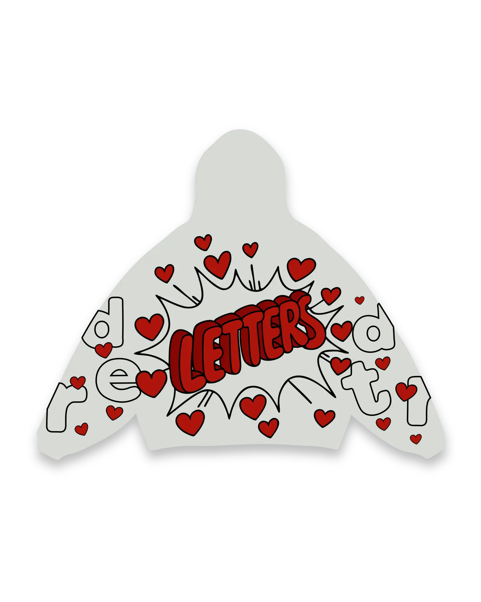 loveletter  Love Letters Scattered Zip Up - TikTok Shop