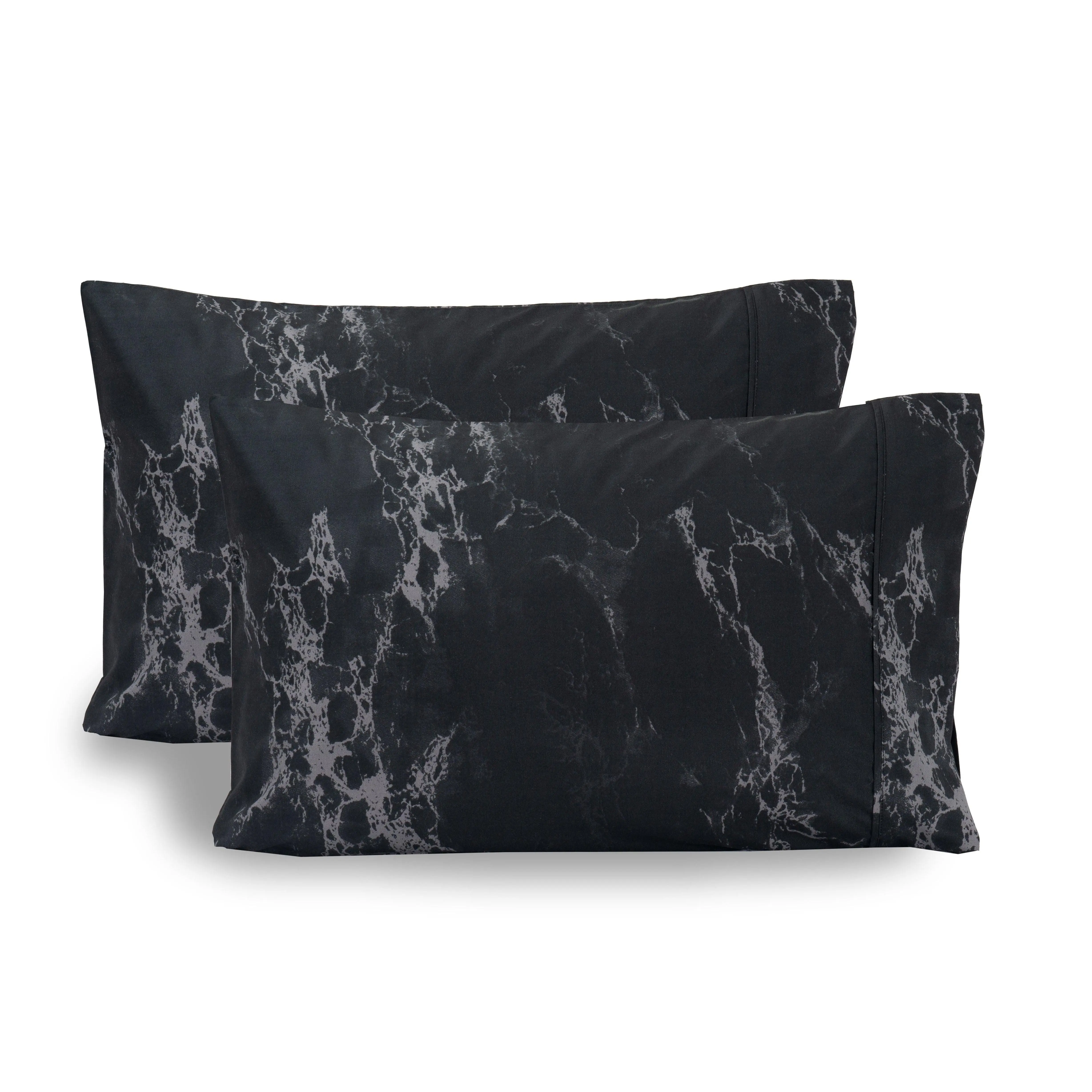 Elegant Comfort Marble Print Pillowcase Set – Cool Wrinkle-Resistant Microfiber for a Stylish Bedroom