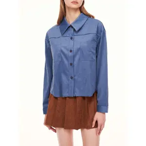 Cider Corduroy Long Sleeve  Blouses