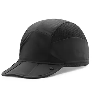 Cycling Cap Sunhat Mesh Breathable Camping Walking Hat Adjustable Elastic Band Peaked Cap Outdoor Accessories Unisex