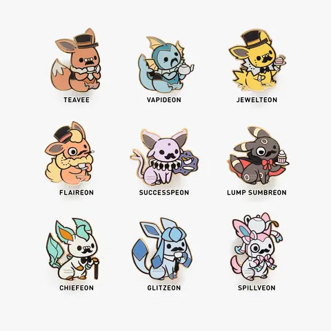 Teaveelution Gentlemon Hard Enamel Pins