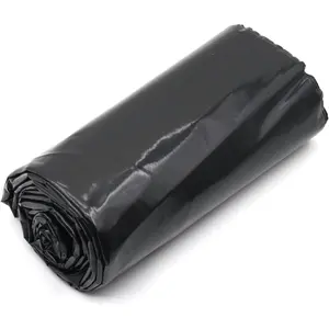 4mm Black Plastic Mulch Weed Barrier Landscape Fabric Heavy Duty Plastic Roll for Garden Multi-Purpose Polyethylene Mulch, 3 Feet x 50 Feet