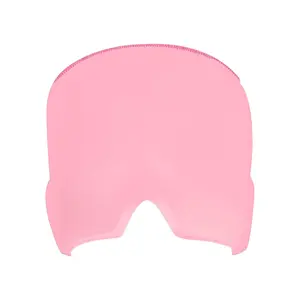 Migraine Relief Cap, Soothing Headache Hat Ice Pack Mask, Face Cold Compress Cooling Gel Head Wrap Products for Tension, Stress & Hangover