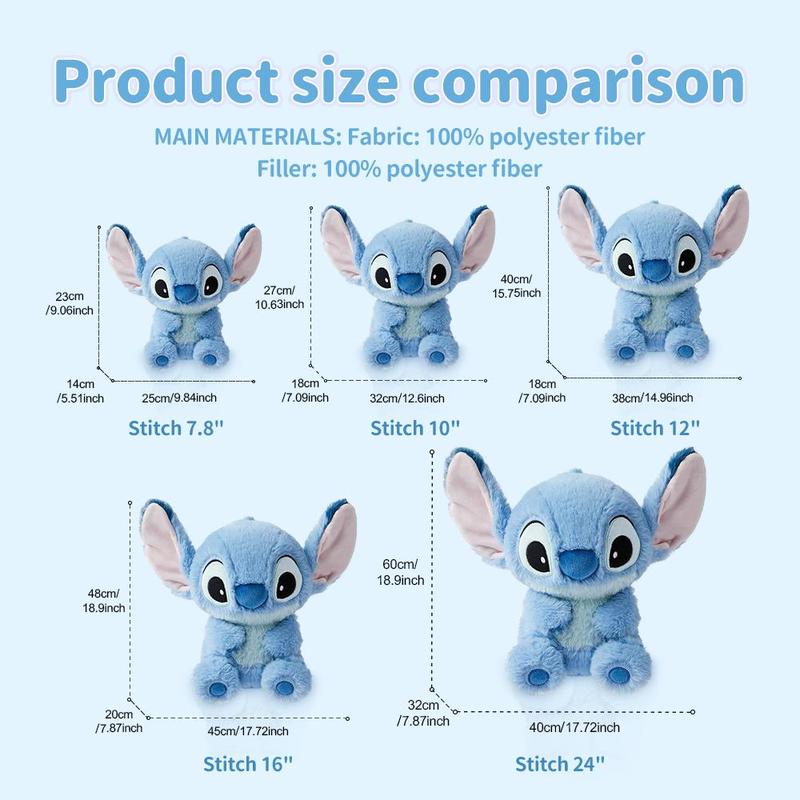 Disney Stitch Basic Sitting Stuffed Animal Plush Doll,High Quality Plush Sleeping Pillow,Cute Sofa Bed Decoration,Perfect Gift for Fans Boys&Girls Disney Stitch Basic Sitting Stuffed Animal Plush Doll,High Quality Plush Sleeping Pillow,Cute Sofa Bed Decoration,Perfect Gift for Fans Boys&Girls