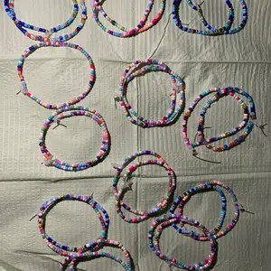 Blossom Seed Bead Bracelet Set (5-Piece) for Adults and Kids