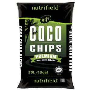 Nutrifield Coco Chips Premium Pure Blend, 50/50, 50L