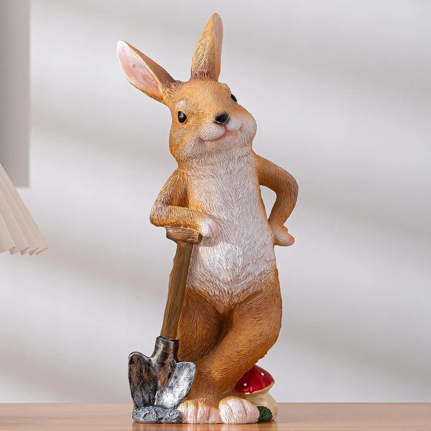 Bunny Garden Statue Outdoor Decor Resin Funny Rabbit Statue for Outdoor Patio Lawn Yard Art Decoration Christmas Housewarming Gift