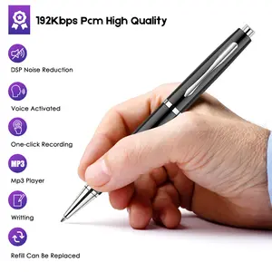 Voice Recorder Pen 64GB: Professional Audio-Voice Activation, Long-Distance Recording, WAV/192Kbps, USB Flash Drive, Refillable Ink, Metal Body, Compact & Durable, Digital Products Tech Gadgets voice changer device