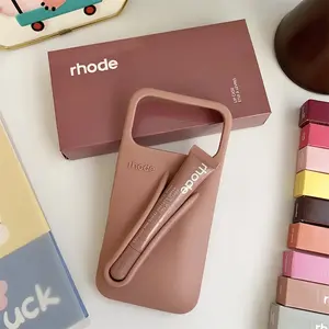 RHODE Premium Silicone iPhone Case with Lip Balm Holder – Compatible iPhone 11–17 Pro Max