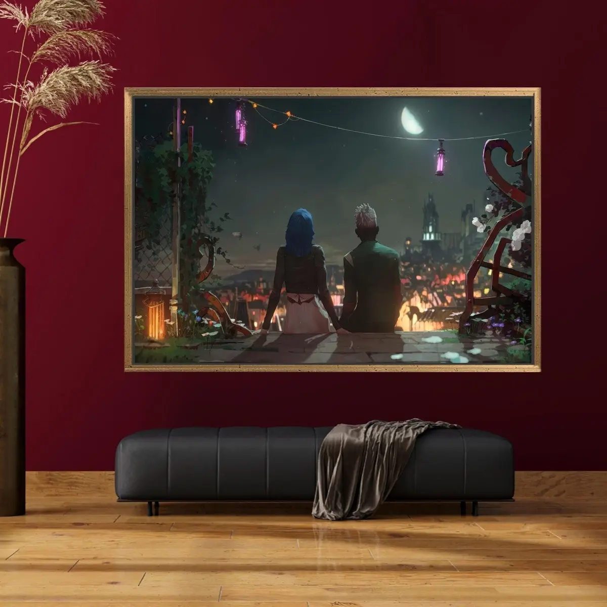Unframed, Room Decor, Game Poster Gift, Arcane Poster, Arcane Season 2 Poster, Maybe in Another Life, Lol Wall Art, Jinx And Ekko in Love Poster