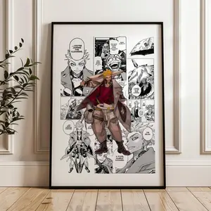 Gachiakuta Enjin Poster Curated Manga Panels Digital Wall Art for Anime Bedroom Decor and Otaku Gift Ideas