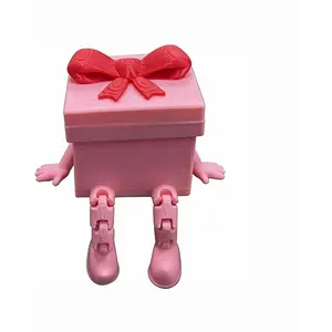 Cute   Box  Box with Articulated ,  Printed Mini Decorative Storage Organizer for Valentine's Day, Birthday, Christmas