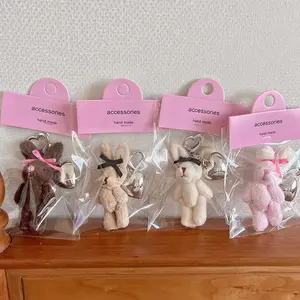 Phone Decoration, Cute Plush Rabbit Design Phone Pendant, Phone Hanging Ornament for Women & Girls, Fashion Phone Accessories for Daily Use, Charms