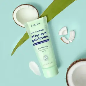 SpaLife Beauty Hydrating After Sun Gel-lotion with Aloe vera & Coconut Oil - 2 n 1 formula - Lightweight - Body Care