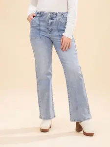Risen High Rise Ankle Flare Patch Pocket Jean | 0-3X