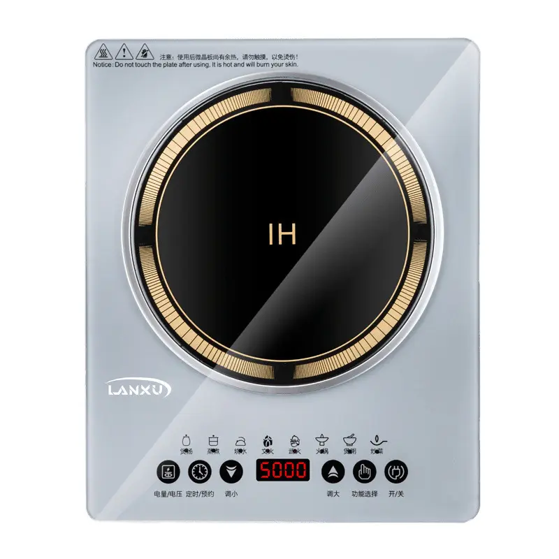 5000W High-Power Induction Cooker Household & Commercial Use Strong Fire Integrated Wok Cooking Kitchen Electric Stove
