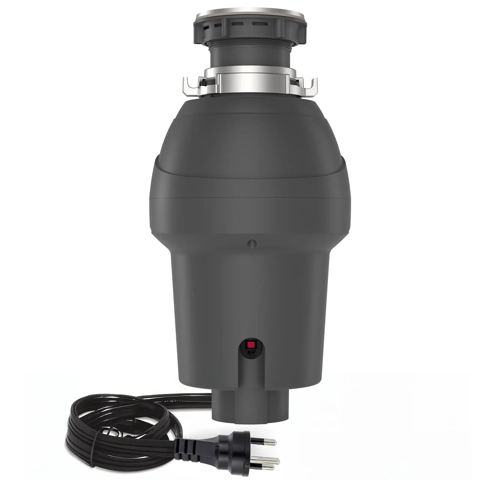 Continuous Feed Garbage Disposal, 1HP Ultra-Quiet Motor Food Waste Grinder with Air Switch and FLG Sink Seal, Stainless Steel Garbage Disposer for Kitchen Sink