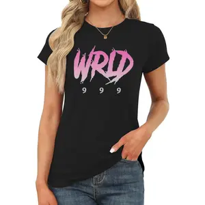 Juice World  Happy shirt, ladies' short T-shirt, girls' shirt, birthday gift T-shirt, top, slim fit Womenswear Baby