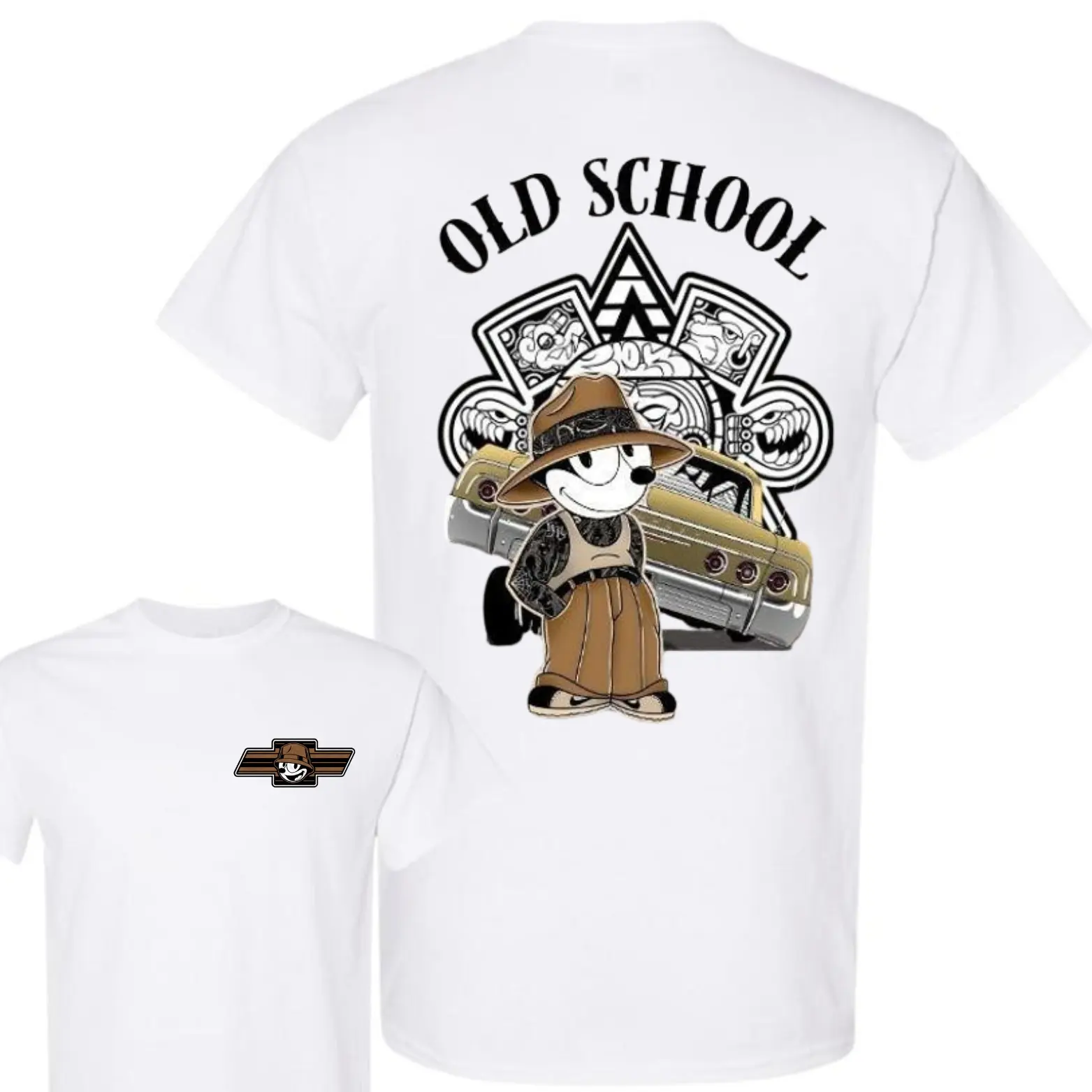 Old School Lowrider T-Shirt Chicano Style Felix Cartoon Tee, Unisex Tee For Fan, Perfect Gift #   Clothing #   Streetwear #   CasualWear