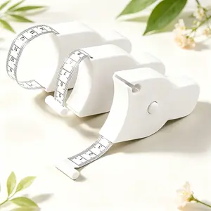 Accurate Waist & Hip Measuring Tape | 60" White 3D Auto-Lock Design
