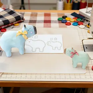 Size Quilting Patchwork Template - Wear Resistant PVC Quilting Guide with Accurate Illustrations, Sewing Patterns for Beginners and Professional Quilters, DIY Crafts