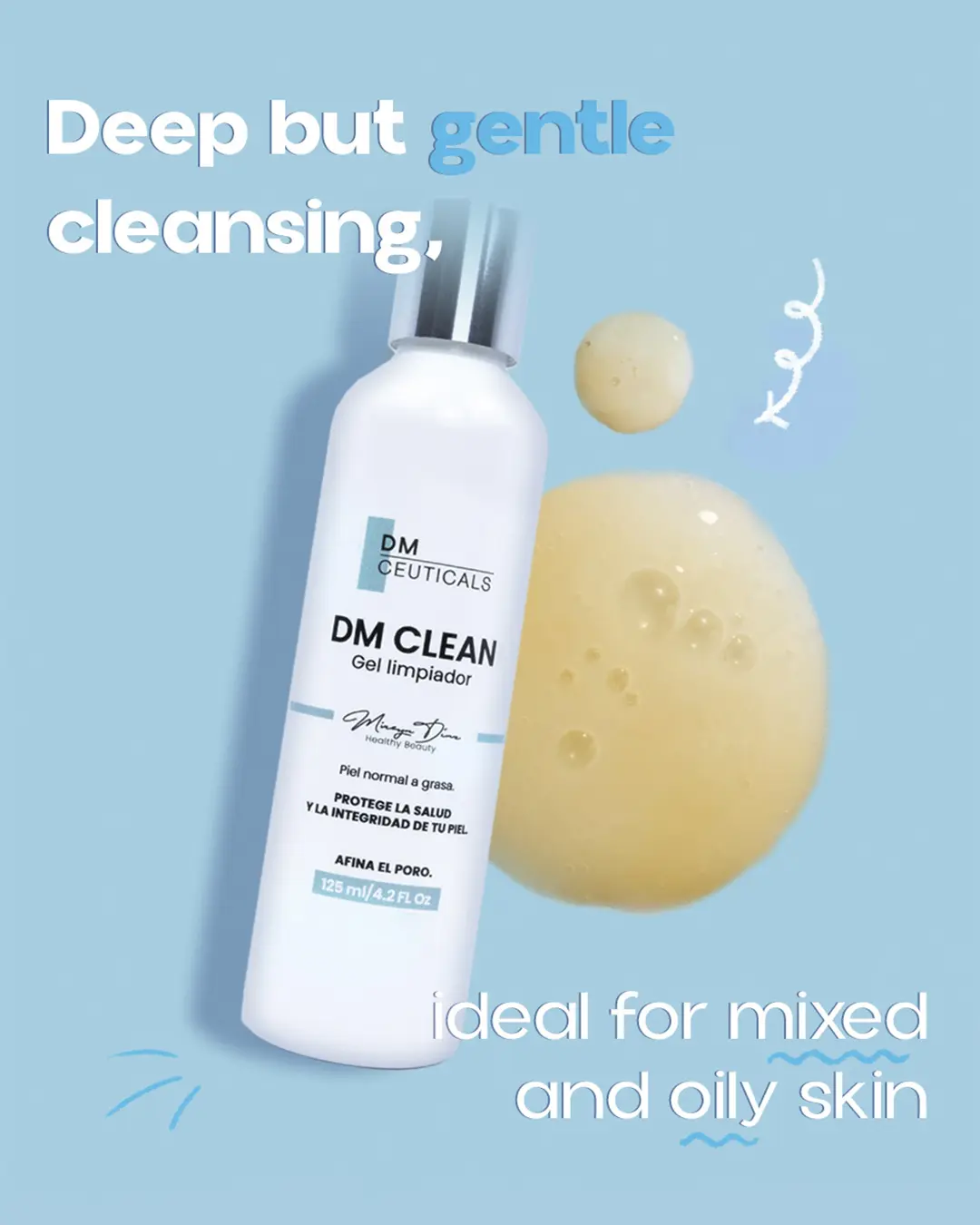 DM CLEAN: Cleansing Gel. 125ml.