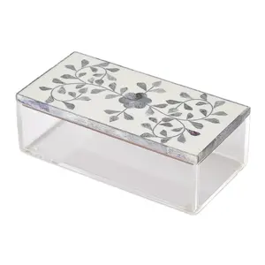 Floral Inlay Acrylic Box