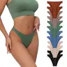 Women's Ribbed 12pcs Basic Seamless Solid Hipster Panties Multipack - Soft Stretch Breathable Fabric, No-Show Low-Rise, Underwear for Women, Cheeky, Comfy-Not Tight, Full Back Coverage Daily Intimates