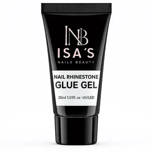 Super Strong Rhinestone Glue - 30ML Gel for 3D Nail Gems & Diamonds | No UV Lamp Needed | Long-Lasting Bling for Nail Art & Jewel Decor nail artist