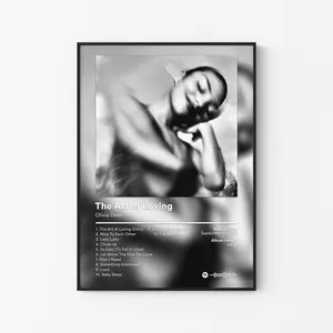 Olivia Dean Album Poster, Messy Growth Tracklist Art, Neo Soul Pop Print, UK Music Decor, Unframed Print Only