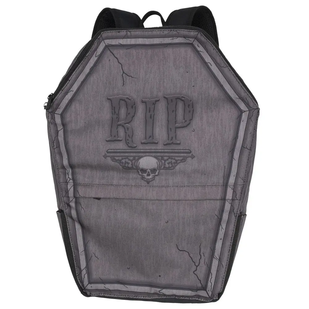 Tombstone Coffin Backpack Book Bag