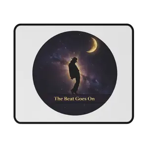 Moonlit Silhouette The Beat Goes On Sublimation Mouse Pad, Gaming Desk Mat, Sublimation Mouse Pads