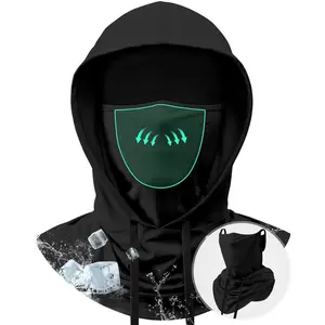 Unisex Adult 3-in-1 Adjustable All-Season Cooling Balaclava Windproof Face Mask - Protective, Breathable Full Head Cover with Ear Loops, UPF 50+ Sun Protection for Fishing, Cycling (Ski Mask)
