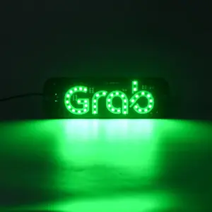 Car LED Sign Light, USB Powered Car Window Windshield Indicator Light, Grab Signal LED Light, Car Decorative Light, Atmosphere Light