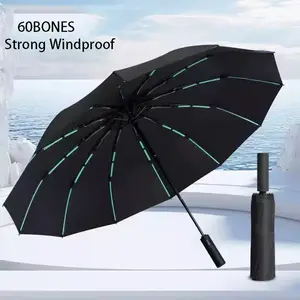 Reinforced Strong Windproof Auto Open Umbrella, Waterproof & UV Protection Foldable Design, Ideal for Rain/sun Use, Unisex Model Xinghao