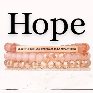 Hope Collection Gift Set by the Inspiration Co. – Natural Earth Stone, Hypoallergenic, Personalized Uplifting Gift