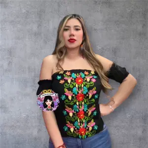 Blusa corset con manguita