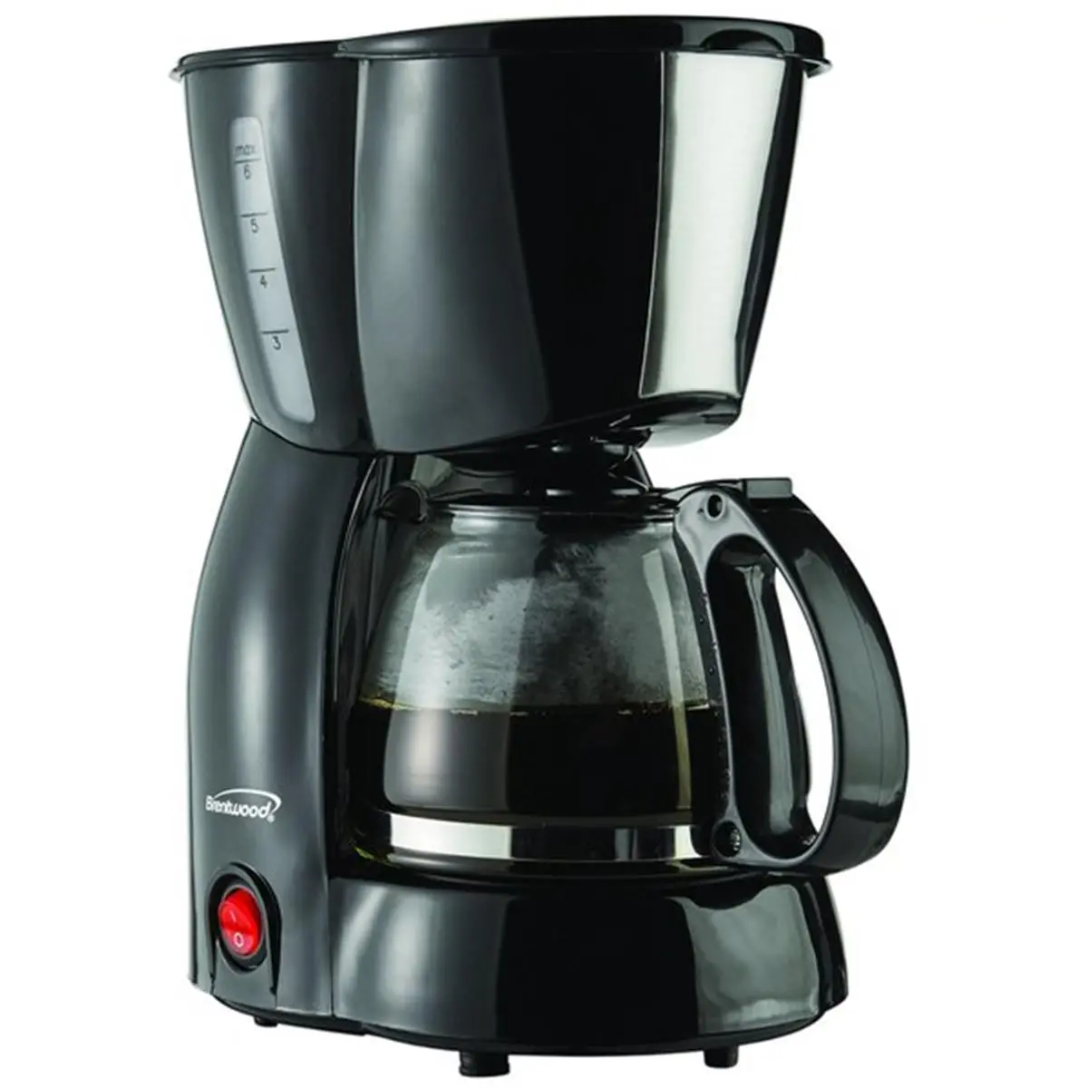 Brentwood Appliances TS-213BK 4-Cup Drip Coffee Maker, Black, Durable High-Quality Materials Camp Kitchen Appliance, Easy to Use for Camping & Hiking