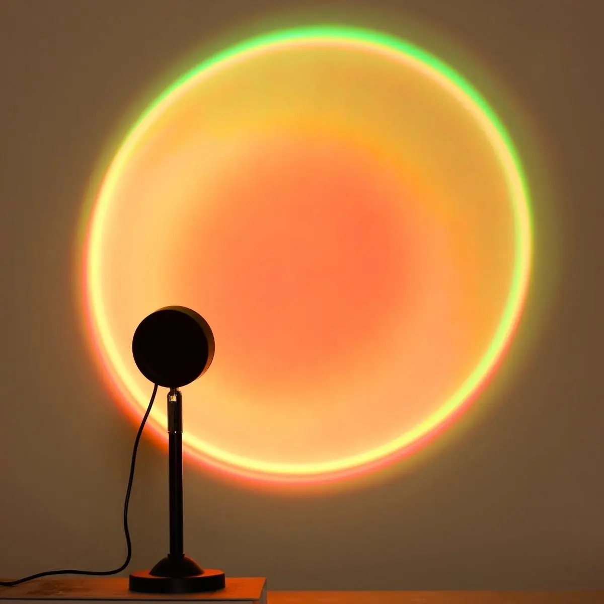 Sunset Atmospheric Projection Lamp, RGB Color Changing LED Ambient Light with Remote Control, Decorative Light for Home Bedroom Living Room