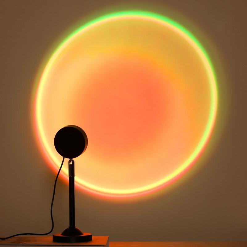 Sunset Atmospheric Projection Lamp, RGB Color Changing LED Ambient ...