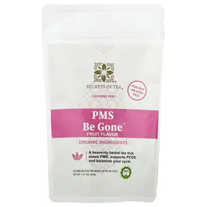 Secrets of Tea PMS Be Gone™ Tea, Fruit, Caffeine Free, 20 Unbleached Tea Bags, 1.47 oz (41 g)