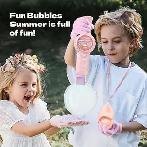2026 New Elastic Smoke Bubble Set Handheld Fog Wand Portable Mist Bubble Machine for Party Fun Colorful Bubbles with Smoke Effect Pure Water Palm Refines Smoke