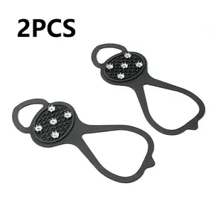 【TikTokShopBlackFriday Free Shipping 】walking traction shoe cleats, A pair of high traction anti-slip ice and snow grip,