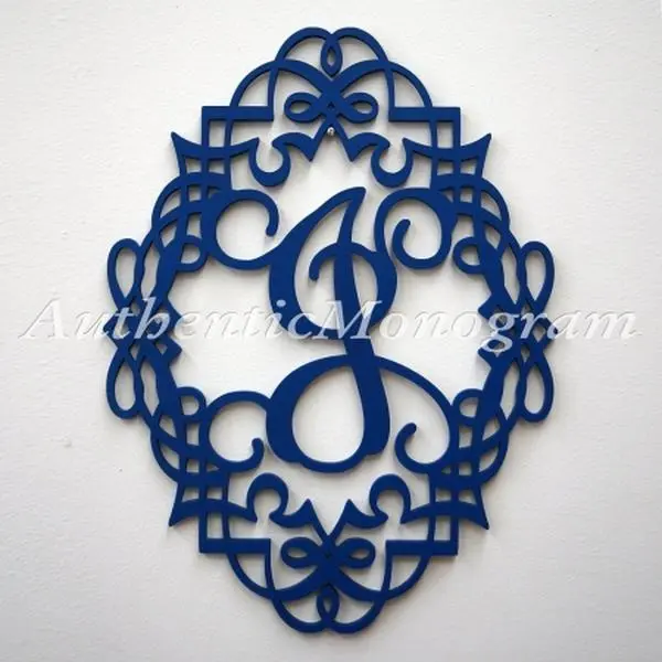 G.DeBrekht 91307P-24 Single Letter Classic Frame Painted Wooden Monogram